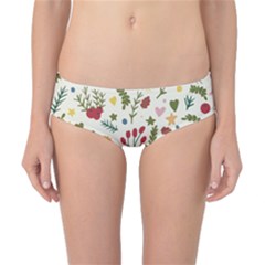 Floral Christmas Pattern  Classic Bikini Bottoms by Valentinaart