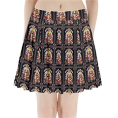 Route-66-1 Pleated Mini Skirt by ArtworkByPatrick