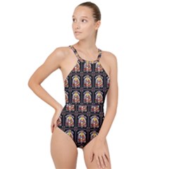 Route-66-1 High Neck One Piece Swimsuit