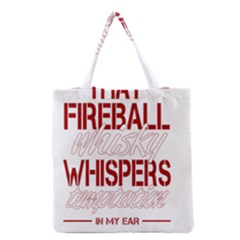 Fireball Whiskey Shirt Solid Letters 2016 Grocery Tote Bag by crcustomgifts