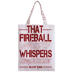 Fireball Whiskey Shirt Solid Letters 2016 Zipper Classic Tote Bag by crcustomgifts