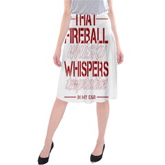 Fireball Whiskey Shirt Solid Letters 2016 Midi Beach Skirt by crcustomgifts