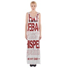 Fireball Whiskey Shirt Solid Letters 2016 Maxi Thigh Split Dress