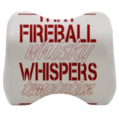 Fireball Whiskey Shirt Solid Letters 2016 Velour Head Support Cushion