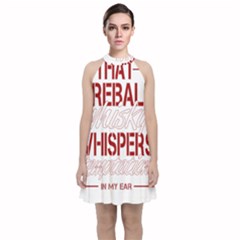 Fireball Whiskey Shirt Solid Letters 2016 Velvet Halter Neckline Dress 