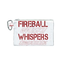 Fireball Whiskey Shirt Solid Letters 2016 Canvas Cosmetic Bag (small)