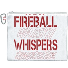 Fireball Whiskey Shirt Solid Letters 2016 Canvas Cosmetic Bag (xxxl)