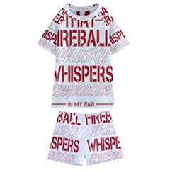 Fireball Whiskey Shirt Solid Letters 2016 Kids  Swim Tee And Shorts Set