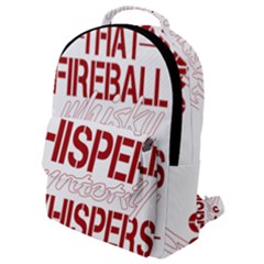 Fireball Whiskey Shirt Solid Letters 2016 Flap Pocket Backpack (small)