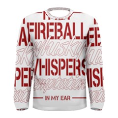 Fireball Whiskey Shirt Solid Letters 2016 Men s Long Sleeve Tee