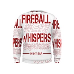 Fireball Whiskey Shirt Solid Letters 2016 Kids  Sweatshirt