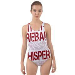 Fireball Whiskey Shirt Solid Letters 2016 Cut-out Back One Piece Swimsuit