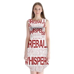 Fireball Whiskey Shirt Solid Letters 2016 Sleeveless Chiffon Dress   by crcustomgifts