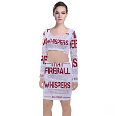 Fireball Whiskey Shirt Solid Letters 2016 Top And Skirt Sets