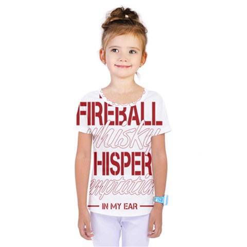 Fireball Whiskey Shirt Solid Letters 2016 Kids  One Piece Tee by crcustomgifts