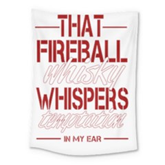 Fireball Whiskey Shirt Solid Letters 2016 Medium Tapestry by crcustomgifts