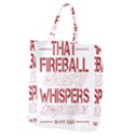 Fireball Whiskey Shirt Solid Letters 2016 Giant Grocery Tote View1