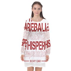 Fireball Whiskey Shirt Solid Letters 2016 Long Sleeve Chiffon Shift Dress  by crcustomgifts