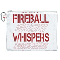 Fireball Whiskey Shirt Solid Letters 2016 Canvas Cosmetic Bag (xxl)