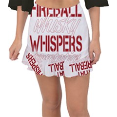 Fireball Whiskey Shirt Solid Letters 2016 Fishtail Mini Chiffon Skirt