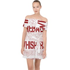 Fireball Whiskey Shirt Solid Letters 2016 Off Shoulder Chiffon Dress