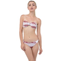 Fireball Whiskey Shirt Solid Letters 2016 Classic Bandeau Bikini Set