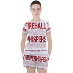 Fireball Whiskey Shirt Solid Letters 2016 Women s Tee And Shorts Set