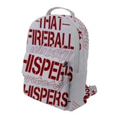 Fireball Whiskey Shirt Solid Letters 2016 Flap Pocket Backpack (large)