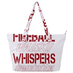 Fireball Whiskey Shirt Solid Letters 2016 Full Print Shoulder Bag