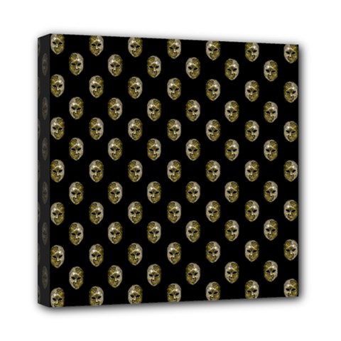 Venetian Mask Motif Pattern 1 Mini Canvas 8  X 8  (stretched) by dflcprintsclothing