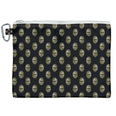 Venetian Mask Motif Pattern 1 Canvas Cosmetic Bag (xxl) by dflcprintsclothing