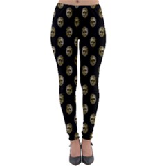 Venetian Mask Motif Pattern 1 Lightweight Velour Leggings by dflcprintsclothing