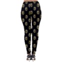 Venetian Mask Motif Pattern 1 Lightweight Velour Leggings View2