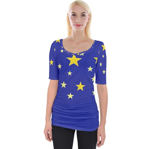 Digitalstars Wide Neckline Tee by lwdstudio