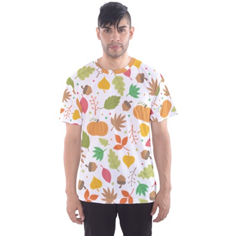 Thanksgiving Pattern Men s Sports Mesh Tee by Valentinaart