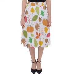 Thanksgiving Pattern Classic Midi Skirt