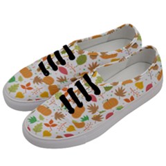 Thanksgiving Pattern Men s Classic Low Top Sneakers by Valentinaart