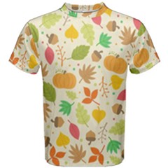 Thanksgiving Pattern Men s Cotton Tee by Valentinaart