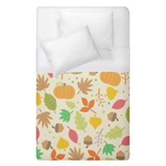 Thanksgiving Pattern Duvet Cover (single Size) by Valentinaart