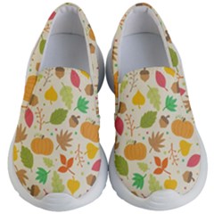 Thanksgiving Pattern Kid s Lightweight Slip Ons by Valentinaart