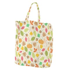 Thanksgiving Pattern Giant Grocery Tote