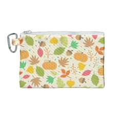 Thanksgiving Pattern Canvas Cosmetic Bag (medium)