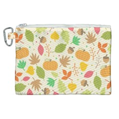 Thanksgiving Pattern Canvas Cosmetic Bag (xl)