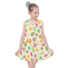 Thanksgiving Pattern Kids  Summer Dress