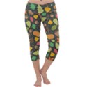 Thanksgiving pattern Capri Yoga Leggings View1