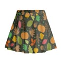 Thanksgiving pattern Mini Flare Skirt View1