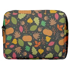 Thanksgiving pattern Make Up Pouch (Large)