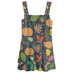 Thanksgiving pattern Kids  Layered Skirt Swimsuit