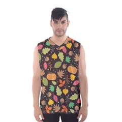 Thanksgiving Pattern Men s Basketball Tank Top by Valentinaart