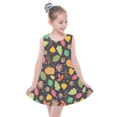 Thanksgiving Pattern Kids  Summer Dress